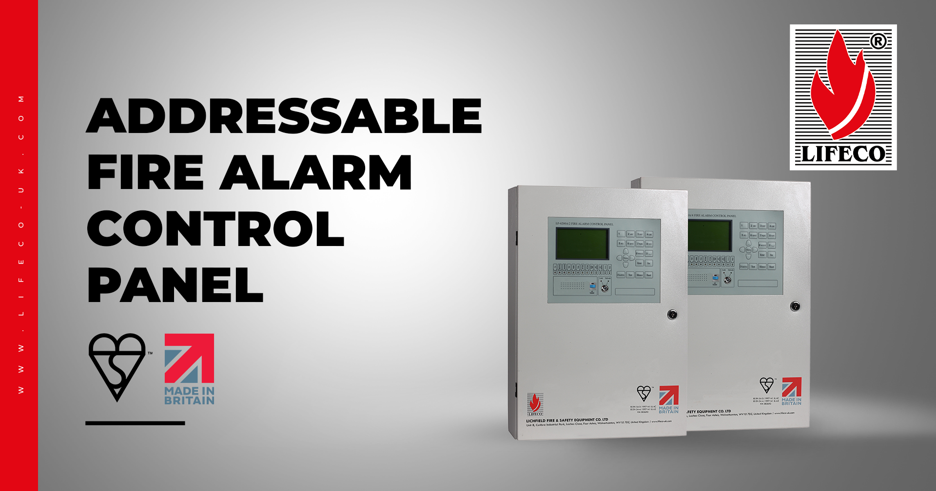 Addressable Fire Alarm Control Panel Now Kite marked