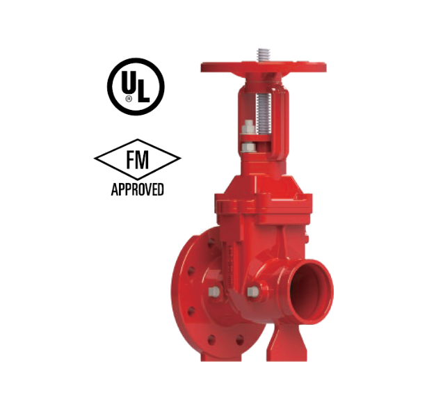 Gate Valve OS&Y Type-Flanged-Groove Ends Model 3299-365-FGLF