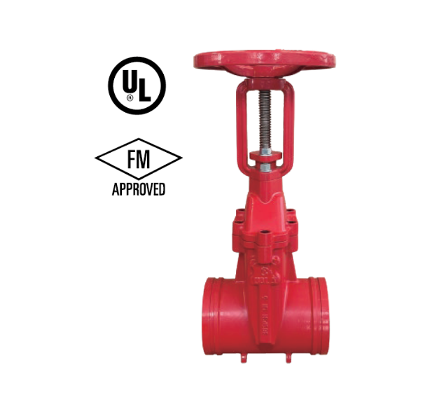 Gate Valve OS&Y Type-Groove-Groove Ends Model 3299-365-GGLF