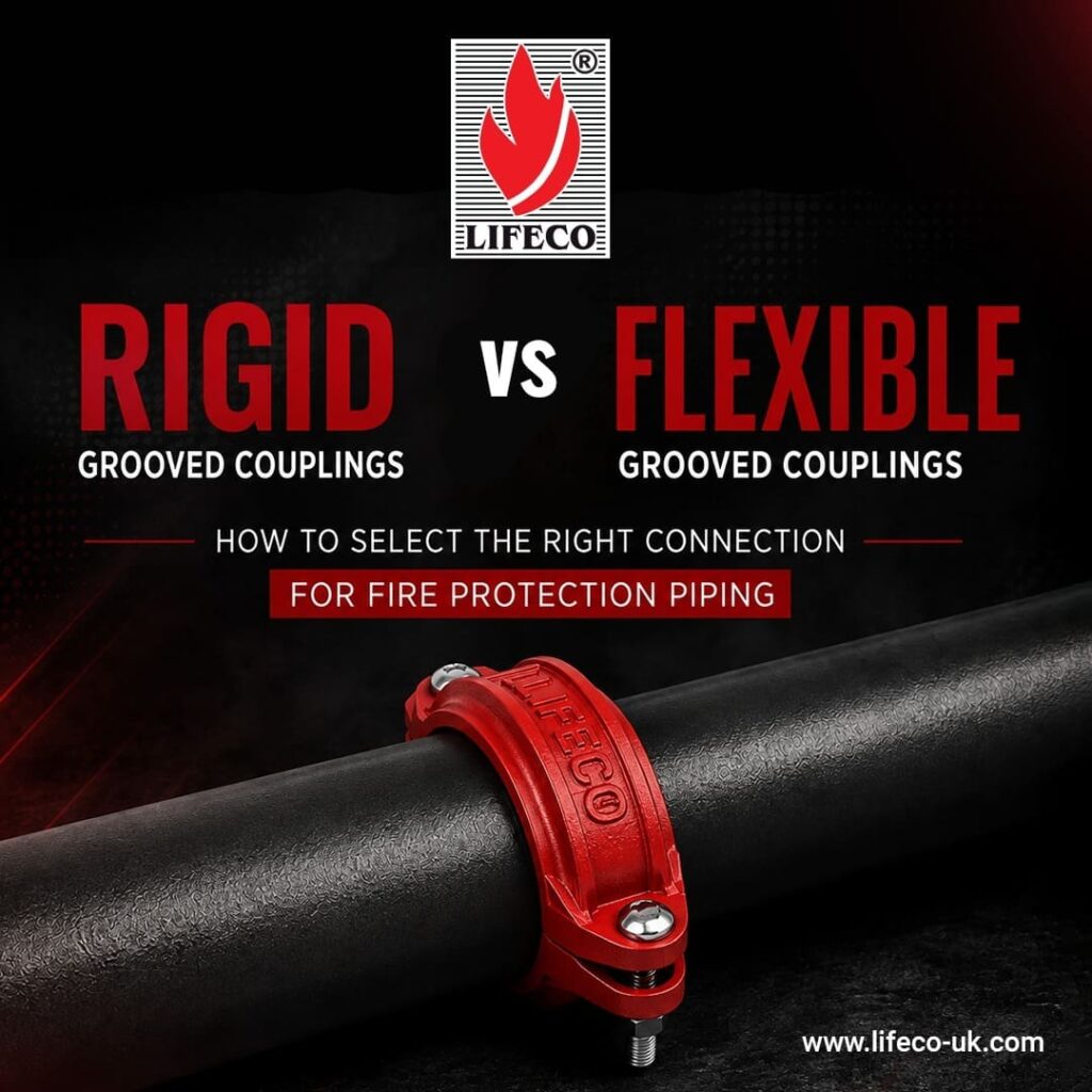 LIFECO rigid and flexible grooved couplings for fire protection piping