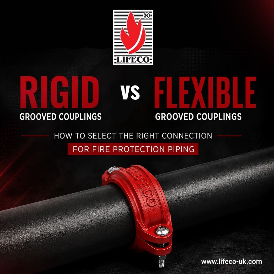 LIFECO rigid and flexible grooved couplings for fire protection piping